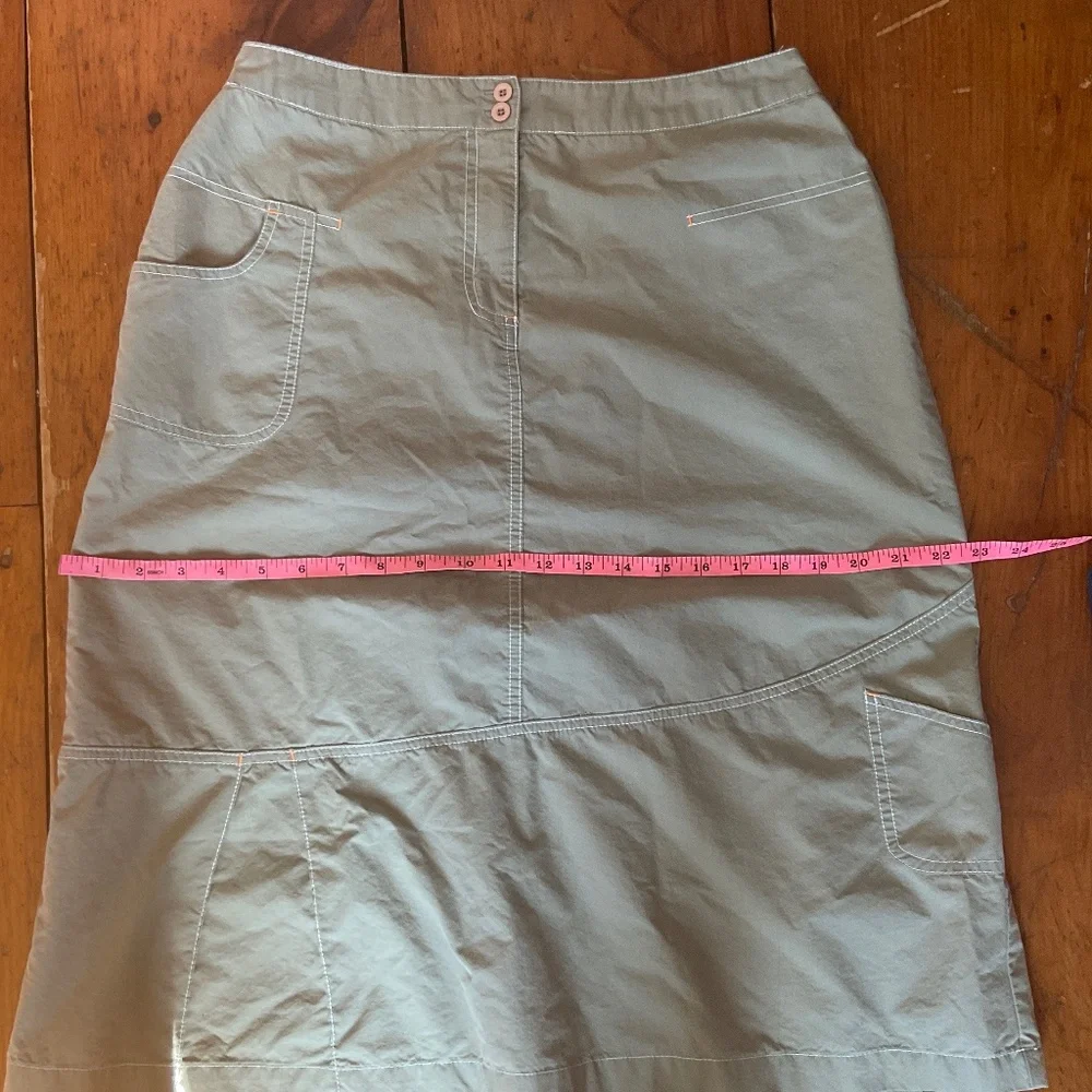 Safari green cargo skirt by Dakini size 10 - Picture 9 of 12